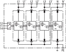 Dehn Ventil M TT 255 FM Mehrpoliges Überspannungsschutzmodul - 951315