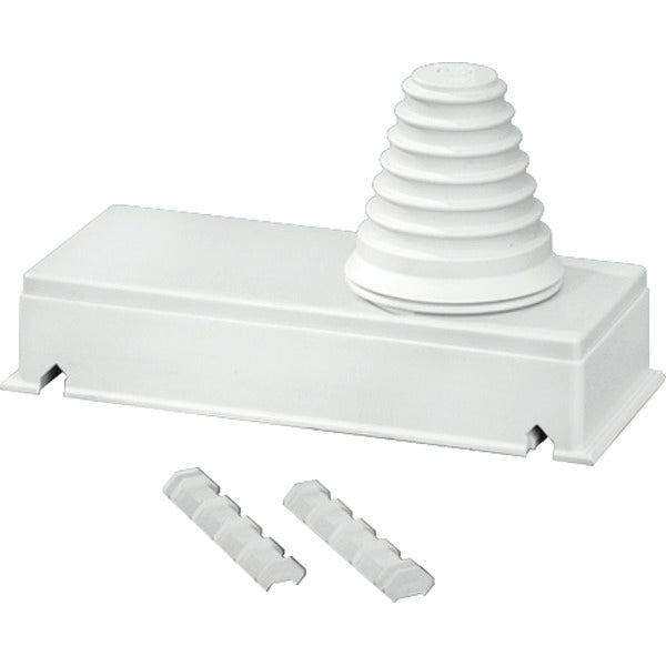 Hensel Montageflansch Wandgröße 2 - mit Eingangstülle 1x 72mm - FP FG 272
