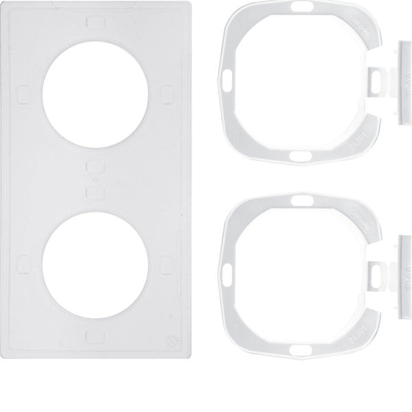 Hager Berker Sealing Set S.1 IP44 With Flange 2 Gang - 10108902