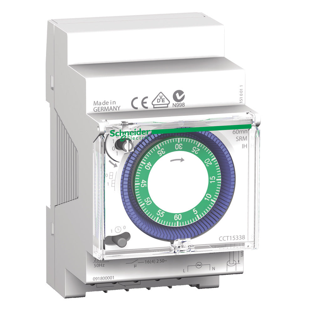 Schneider Electric Analoger Zeitschalter 60 Min ohne Leistungsreserve - CCT15338