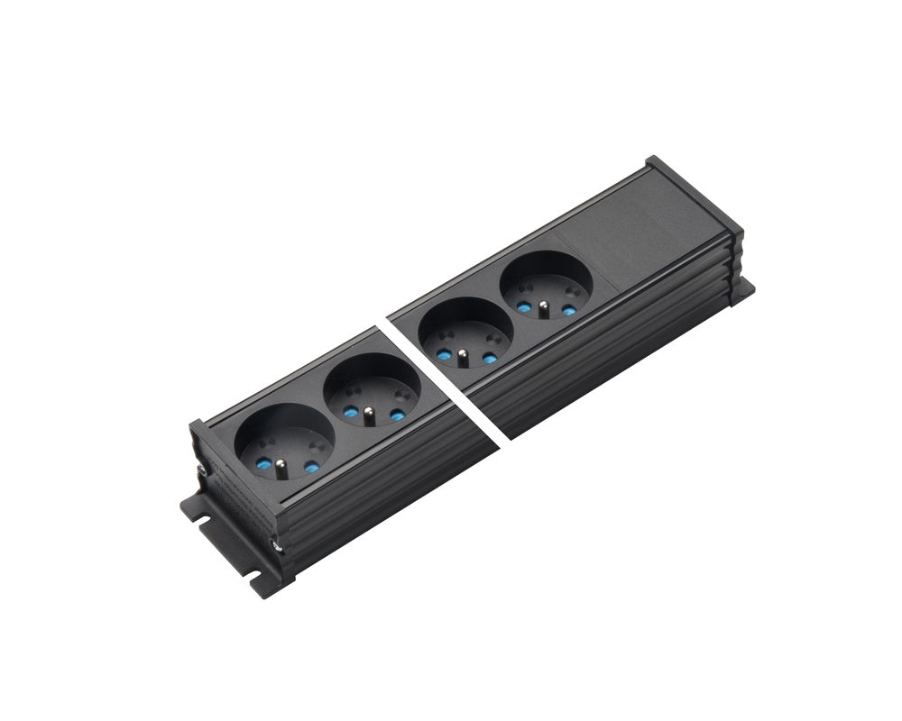 Martin Kaiser 4-Way Power Outlet Strip With Earthing Pin AC166 - 1254/4-1/SW [10 Pieces]