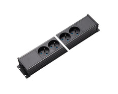 Martin Kaiser 8 Way Power Outlet Strip With Earthing Pin Black - 1254/8-2/SW [10 Pieces]