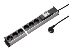 Martin Kaiser Steckdosenleiste 6-fach GFCI 16A Shutter Kabel - 1337KZL6SW3 [10 Stück]