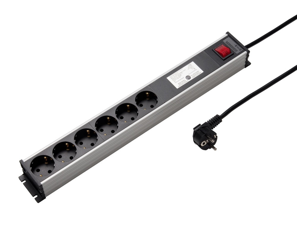 Martin Kaiser Power Strip 6 Way Switch Overvolt Protection RFI Filter Cable 3M - 1335KZL6SW3 [10 Pieces]