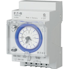 Eaton Analog-Zeitschaltuhr 1 Schalter wöchentlich Quarz DIN-Schiene - 167392