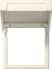 Gira System 55 Montageplatte mit Flip-Deckel cremeweiß - 265801