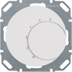 Hager Berker Thermostat mit Umschaltkontakt weiß R1 R3 - 20262089