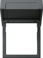 Gira Montageplatte System 55 Anthrazit mit Flip-Deckel - 265828