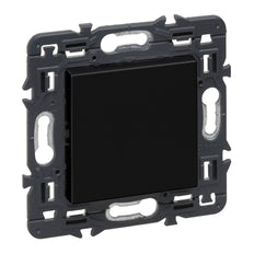 Legrand Val Full Device Black Plate With Screw Fixation - 741480