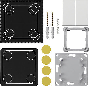 Gira EnOcean Montageset 2-Wege-Wandsendersystem 55 Weiß - 823203