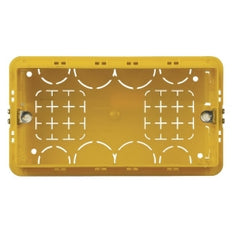Bticino 4 Module Quadratisch Gelb Unterputzdose 130x71x52mm - BT504E [5 Stück]