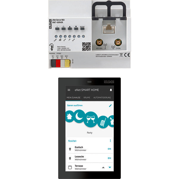 Jung Set Enet Server mit Smart Control 5 - ENET-S-SC5SW