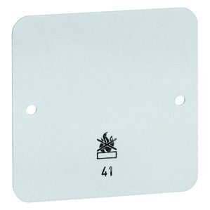 Peha Feuerfeste Grundplatte Einzelgerät für Standard-Montagekante - 00585111 [2 Stück]