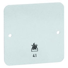 Peha Feuerfeste Grundplatte Einzelgerät für Standard-Montagekante - 00585111 [2 Stück]