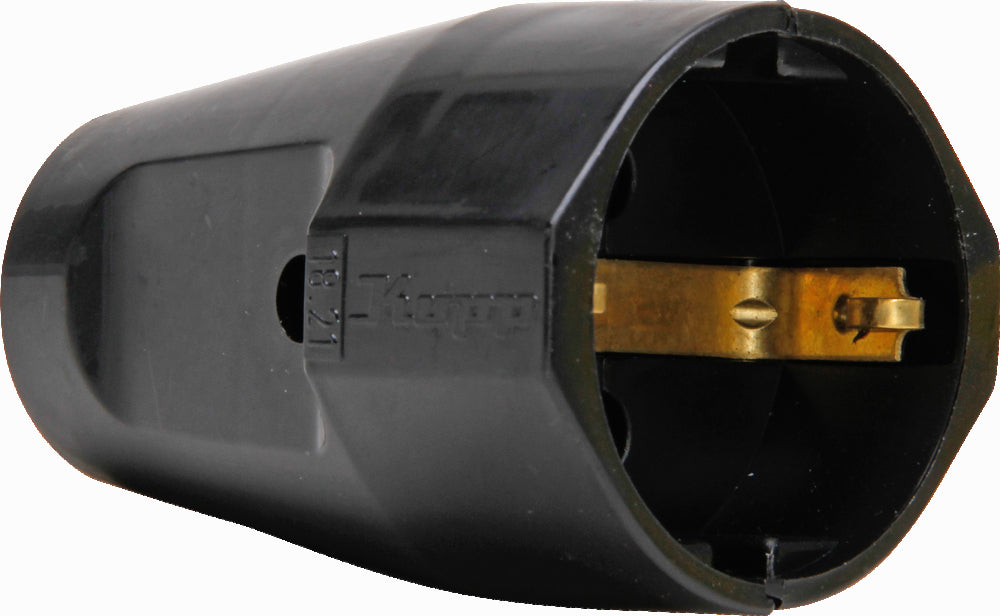 Kopp Plastic Coupling Black Contrasting Plug RA - 182105009 [10 Pieces]