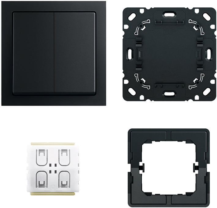 ABB Busch-Jaeger 6716 UJ-885 Future FoH Schalter Set Schwarz matt - 2CKA006710A0016