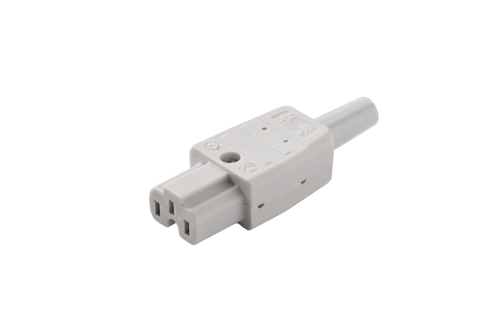 Martin Kaiser Appliance Plug C15A 155 degrees 10A Earthing Contact Grey - 789/GR [25 Pieces]