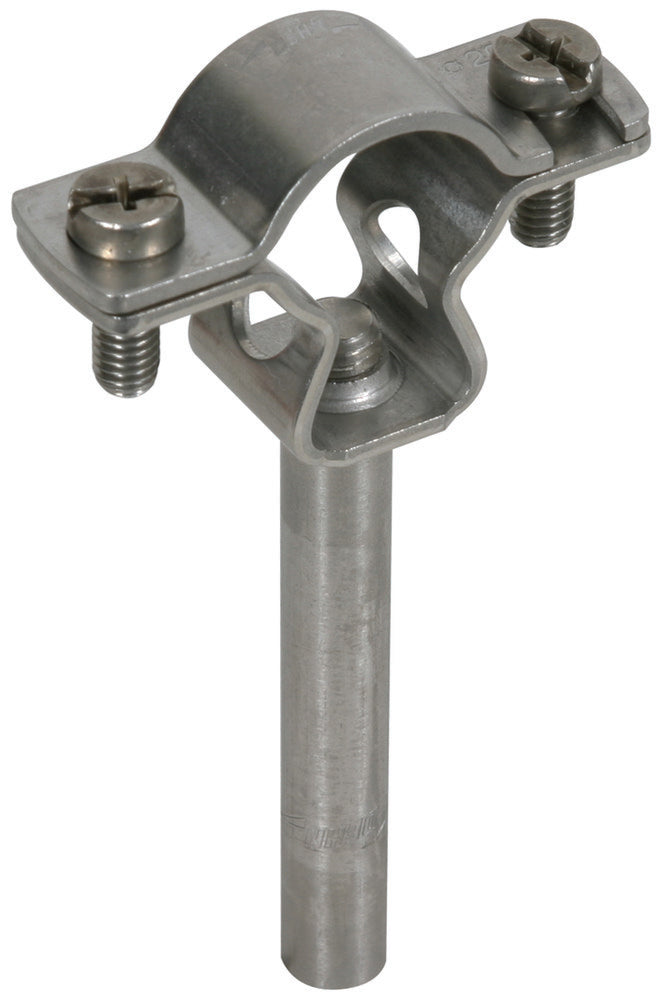 Edelstahl-Leitungshalter D 20-23mm mit D 10mm Stange - 253289