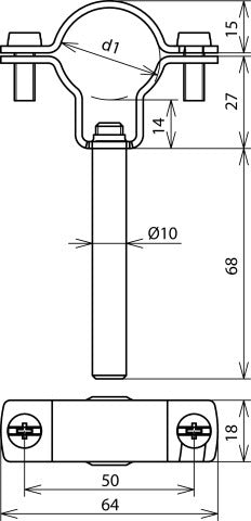 Dehn Conductor Holder For HVI Power Conductor - 253330