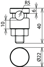 Dehn KS V4A Clamping Screw Connector For Rd 6-10mm - 301089