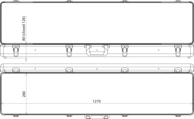 Dehn Spannungsprüfer Leerer Kunststoffkoffer 1270x280x120 MM - 766995
