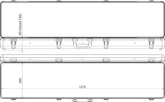 Dehn Spannungsprüfer Leerer Kunststoffkoffer 1270x280x120 MM - 766995
