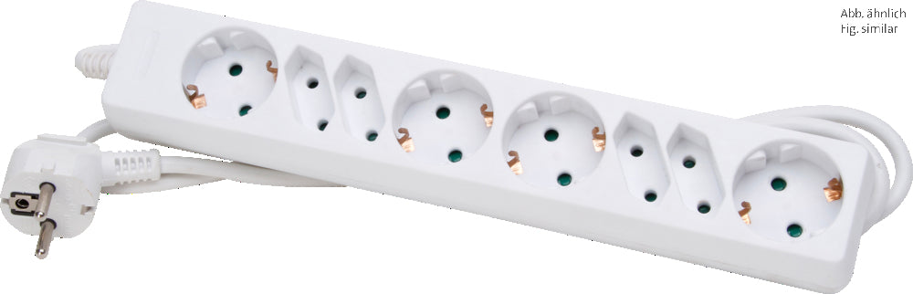 Kopp Socket Outlet 8-Way Arctic White Power Plug - 120502004 [10 Pieces]