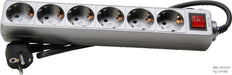 Kopp 6V Plug Socket with Switch Titanium Edge Grounding - 120943005 [10 Pieces]
