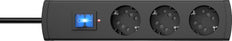 Kopp Duoversal Plus 3 Outlet Surge Protector Anthracite - 234405008