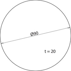 Dehn Klebeschaumstoffkissen mit Abziehlasche D90mm D20mm - 478098 [2 Stück]