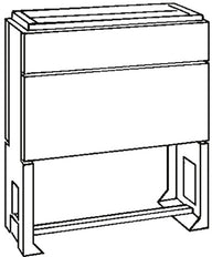 ABB EH3 Polyester Base DIN0 Building Kit - 4TBE842099R0100