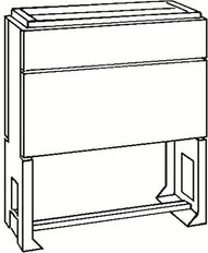 ABB EH3 Polyester-Sockel für DIN 00-Montage - 4TBE843390N0100