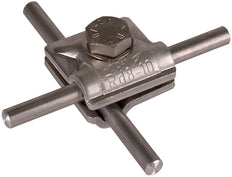 Dehn MV Klemme Al für Rd 8-10mm mit Sechskantschraube und Federring - 390551 [2 Stück]