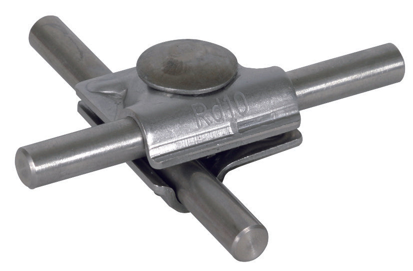 Dehn MV Klemme Edelstahl für 10mm Rund mit Flachrundschraube - 391069