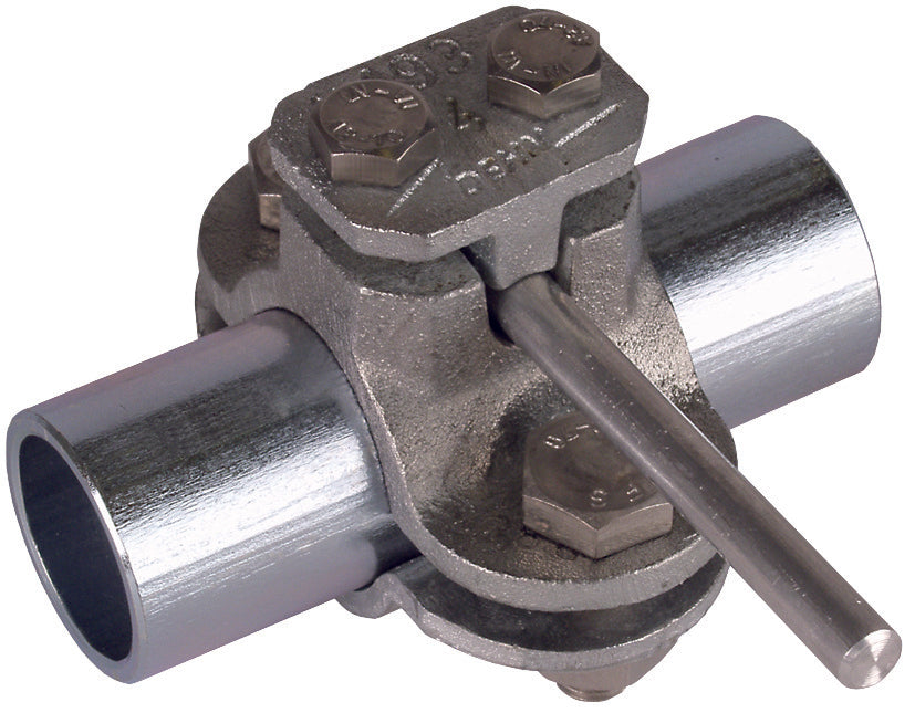 Dehn Erdungsrohrschelle D 48mm mit Verbindungsschelle Rd 4-10mm - 407112