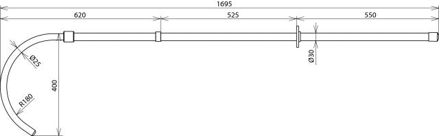 Dehn Rettungsstange 36KV L 1500MM - 766041