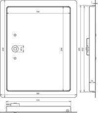 Dehn Inspection Door With Square Spanner 230x180mm - 476001