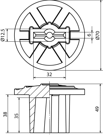 Dehn PVC Kennzeichnung für Kabelschuhe RD 10mm FL 30x3.5mm Grün Gelb - 478099 [2 Stück]
