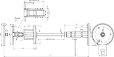 Dehn Wasserdichte Wanddurchführung für Dicken von 400-500mm StSt V4A - 478550