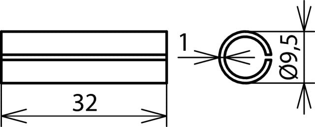 Dehn Cupal Hülse Cu Al 35mm2 L 32 Außen Innen Material - 562135