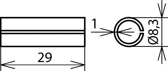 Dehn Cupal Hülse Al Innen Cu 25mm L 29mm - 562250 [2 Stück]