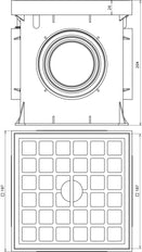 Dehn UF Test Joint Box Kunststoff 197x197x204mm ohne Test Joint - 549051