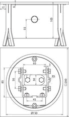 Dehn UF Test Joint Box Edelstahl 200X200X105mm - 549090