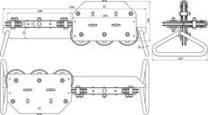 Dehn Drahtrichtmaschine St Gal Zn für Rd 7-10mm mit 10 Führungsrollen - 597005