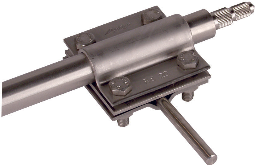 Dehn Erdungsstabklemme Edelstahl für D 20mm Rd 7-10mm Fl -40mm - 610020