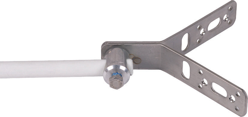 Dehn StSt Y-förmige 90 Grad Halterung mit Spannbolzen - 106316