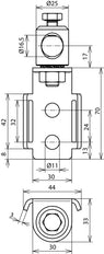 Dehn Edelstahl-Spanngurte Clip mit Spannschraube - 106321