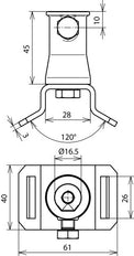Dehn Stainless Steel Tensioning Strap Clip With Socket - 106322