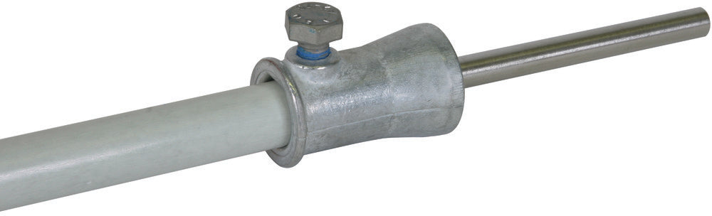 Dehnbefestigungsadapter D 16mm gerade ZDC/StSt für Dehniso - 106340