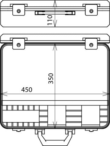 Dehn Kunststoffkoffer für Erdungs- und Kurzschlussbausatz VI - 745902